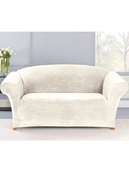 Чехол на 3м диван Бруклин молочно-бежевый