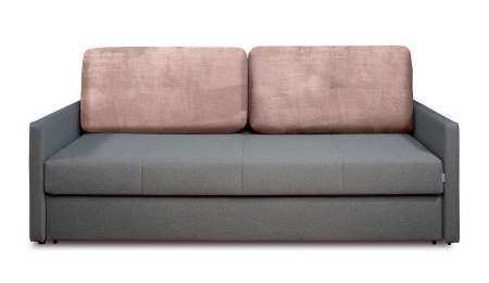 Набор из 2-х чехлов на подушки для дивана евро-книжки Бруклин серо-бежевый