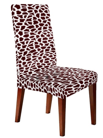 Чехол на стул Бруклин бежево-коричневый