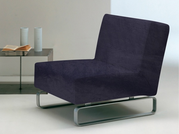 Чехол на кресло без подлокотников Бруклин темно-серый