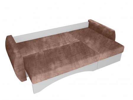 Чехол на угловой диван евро-книжку с подлокотниками Бруклин темно-бежевый