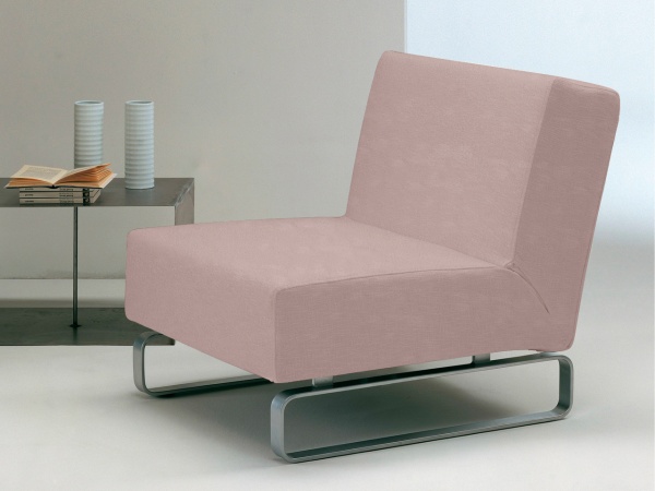 Чехол на кресло без подлокотников Бруклин серо-бежевый