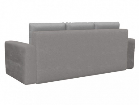 Чехол на диван евро-книжку с подлокотниками Бруклин светло-серый