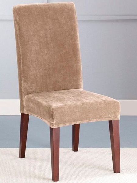 Чехол на стул Бруклин бежевый