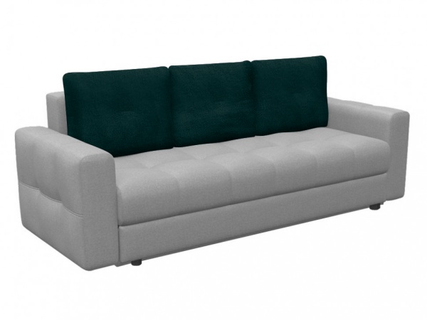 Набор из 3-х чехлов на подушки для дивана евро-книжки Бруклин темно-зеленый