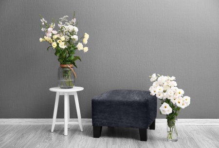 Чехол на квадратный пуф Бруклин темно-серый