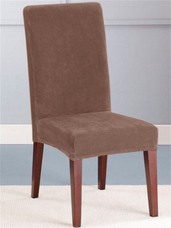 Чехол на стул Бруклин темно-бежевый