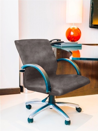 Чехол на компьютерное кресло Бруклин кофе с молоком