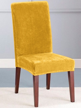 Чехол на стул Бруклин желтый