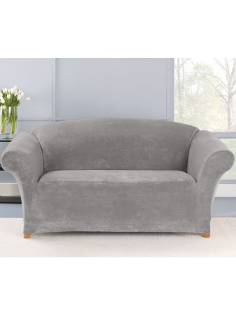 Чехол на 2м диван Бруклин светло-серый