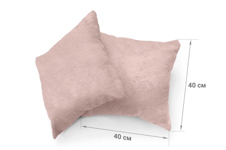 Набор из 2-х чехлов на подушки 40х40 Бруклин серо-бежевый