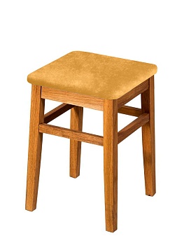 Чехол на квадратный табурет Бруклин желтый