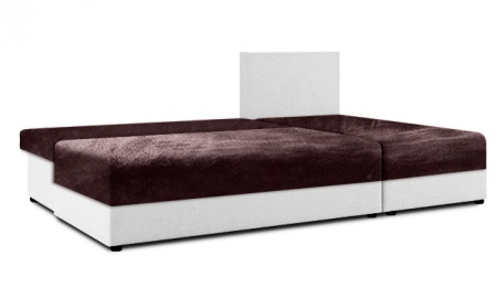 Чехол на угловой диван евро-книжку без подлокотников Бруклин коричневый