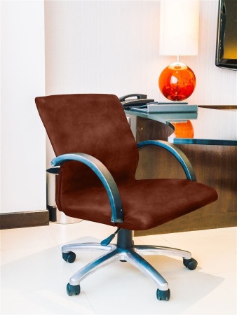 Чехол на компьютерное кресло Бруклин светло-коричневый