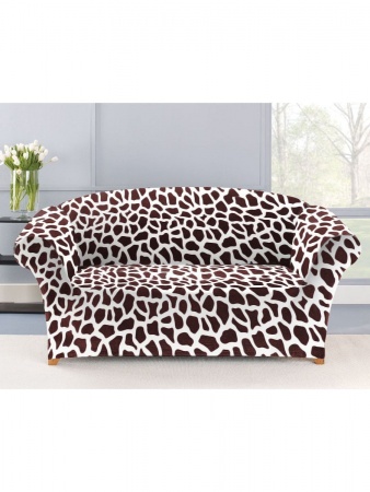 Чехол на 3м диван Бруклин бежево-коричневый