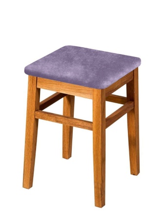 Чехол на квадратный табурет Бруклин сиреневый