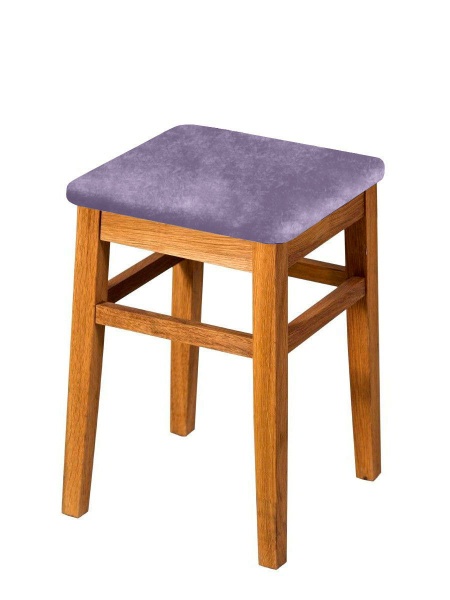 Чехол на квадратный табурет Бруклин сиреневый