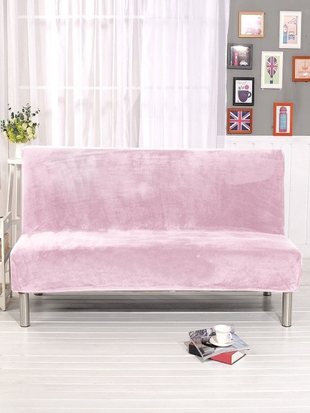 Чехол на 3м диван без подлокотников Бруклин розовый
