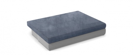 Чехол на диван евро-книжку без подлокотников Бруклин серо-синий