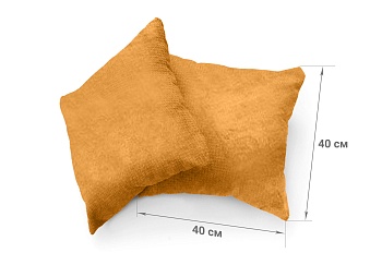 Набор из 2-х чехлов на подушки 40х40 Бруклин желтый