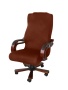 Чехол на компьютерное кресло руководителя Бруклин светло-коричневый