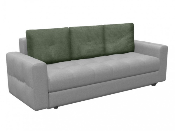 Набор из 3-х чехлов на подушки для дивана евро-книжки Бруклин оливковый