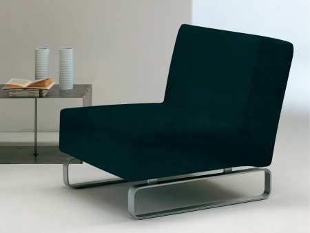 Чехол на кресло без подлокотников Бруклин темно-зеленый