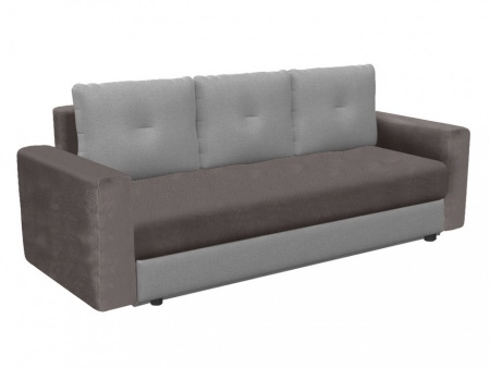 Чехол на диван евро-книжку с подлокотниками Бруклин кофе с молоком