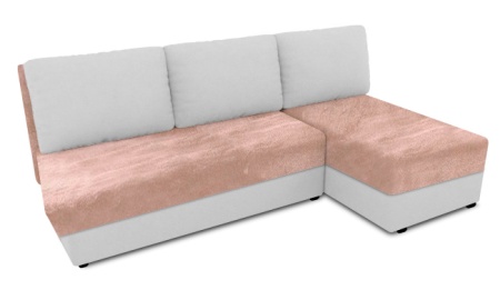 Чехол на угловой диван евро-книжку без подлокотников Бруклин бежевый