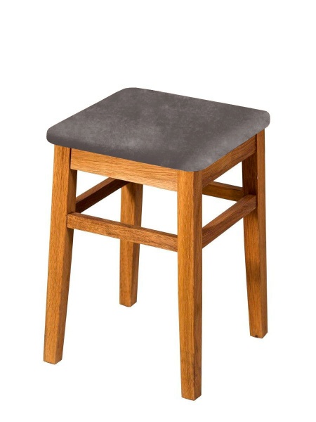 Чехол на квадратный табурет Бруклин кофе с молоком