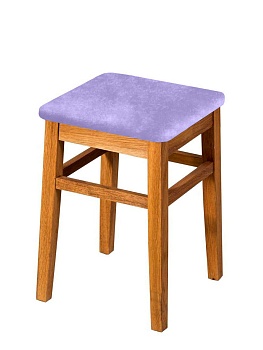 Чехол на квадратный табурет Бруклин лавандовый