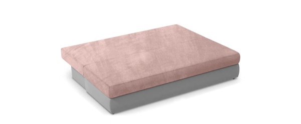 Чехол на диван евро-книжку без подлокотников Бруклин серо-бежевый