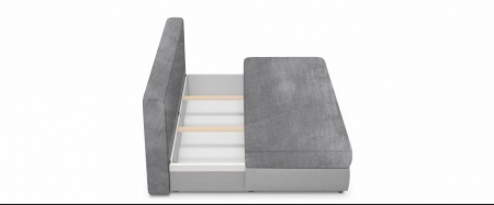 Чехол на диван евро-книжку без подлокотников Бруклин светло-серый