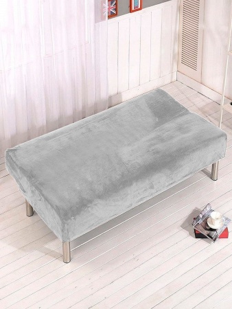 Чехол на 2м диван без подлокотников Бруклин светло-серый