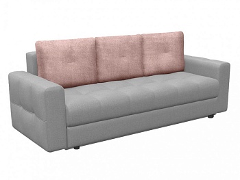 Набор из 3-х чехлов на подушки для дивана евро-книжки Бруклин серо-бежевый