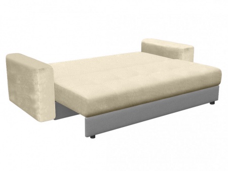 Чехол на диван евро-книжку с подлокотниками Бруклин молочно-бежевый