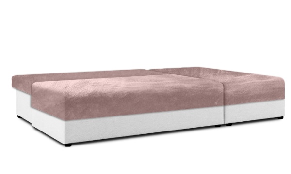 Чехол на угловой диван евро-книжку без подлокотников Бруклин серо-бежевый