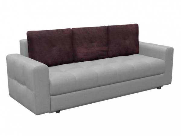 Набор из 3-х чехлов на подушки для дивана евро-книжки Бруклин коричневый