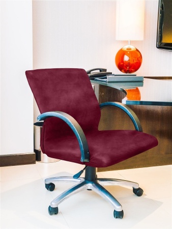 Чехол на компьютерное кресло Бруклин бордо