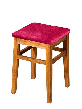 Чехол на квадратный табурет Бруклин коралл