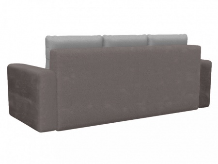 Чехол на диван евро-книжку с подлокотниками Бруклин кофе с молоком