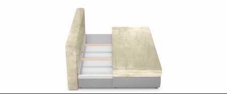 Чехол на диван евро-книжку без подлокотников Бруклин молочно-бежевый