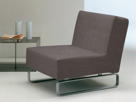 Чехол на кресло без подлокотников Бруклин кофе с молоком