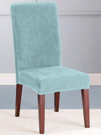 Чехол на стул Бруклин дымчато-фисташковый