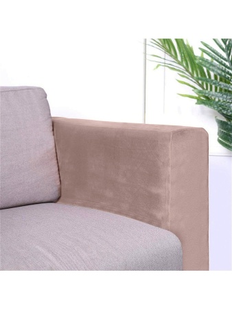 Чехлы на подлокотники Бруклин серо-бежевый