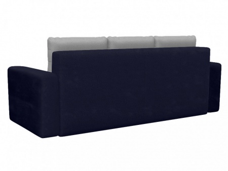 Чехол на диван евро-книжку с подлокотниками Бруклин темно-синий