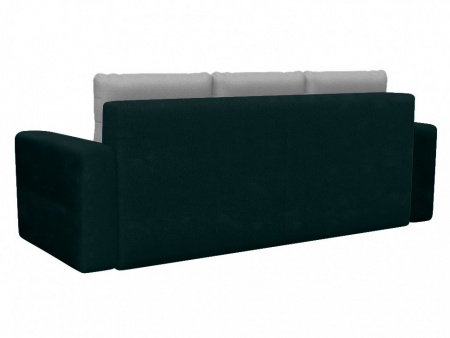 Чехол на диван евро-книжку с подлокотниками Бруклин темно-зеленый