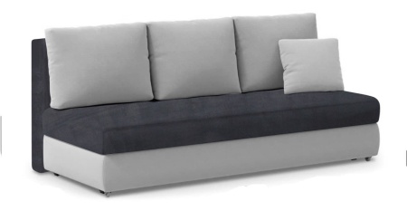 Чехол на диван евро-книжку без подлокотников Бруклин темно-серый