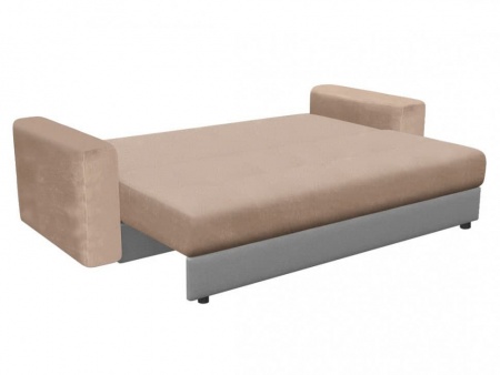 Чехол на диван евро-книжку с подлокотниками Бруклин бежевый