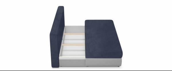 Чехол на диван евро-книжку без подлокотников Бруклин графит